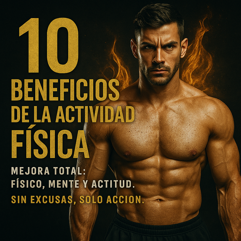 10 beneficios de la actividad física que cambiarán tu vida si eres hombre. Mejora total: físico, mente y actitud. Sin excusas, solo acción.