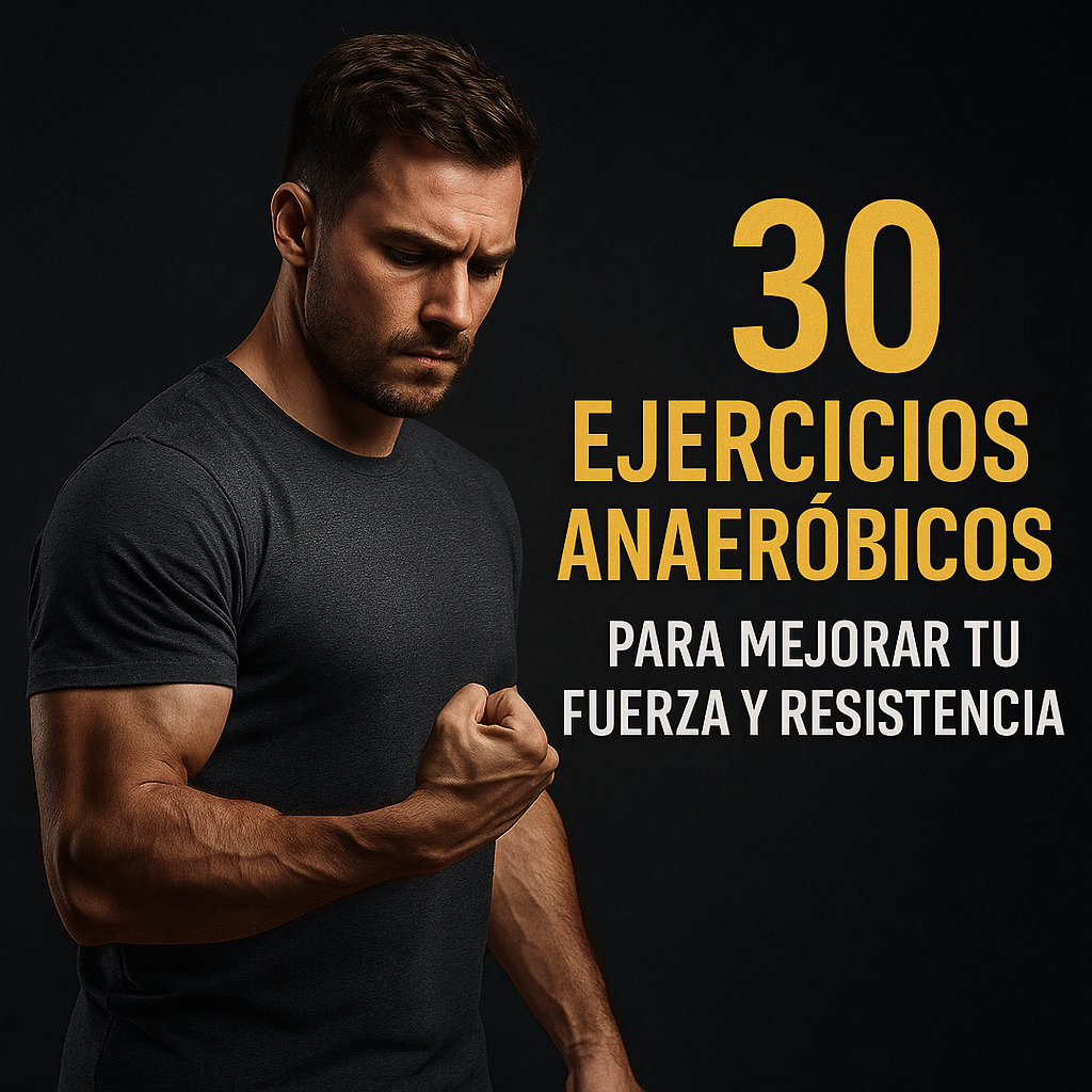 30 ejercicios anaeróbicos para mejorar tu fuerza y resistencia: potencia, masa muscular y control total de tu físico.