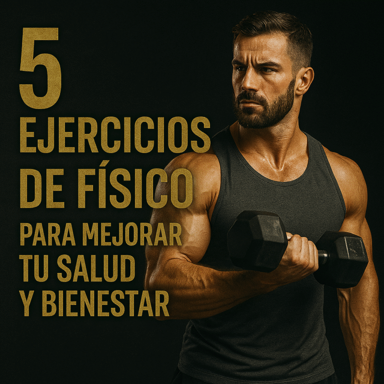 5 ejercicios de físico para mejorar tu salud y bienestar como un hombre de nivel. Energía, control y disciplina sin excusas ni postureo.