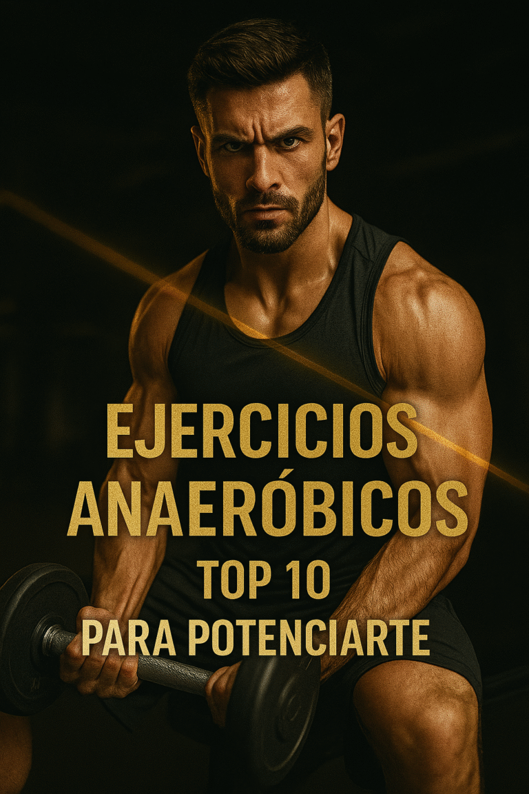 Top 10 ejercicios anaeróbicos para potenciar tu fuerza y resistencia. Entrena como los que dominan. Nada de excusas, solo resultados.