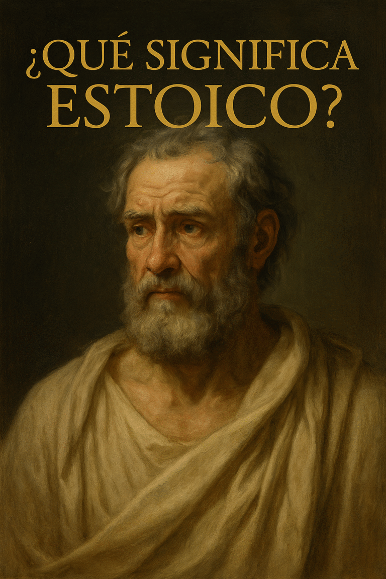 Significado de estoico: sentido y aplicación diaria. Domina tus emociones y aplica la virtud estoica para vivir con fortaleza y claridad cada día.