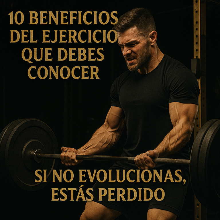 10 beneficios del ejercicio que debes conocer: más que salud, es dominio. Si no entrenas, no evolucionas. Y si no evolucionas, estás perdido.
