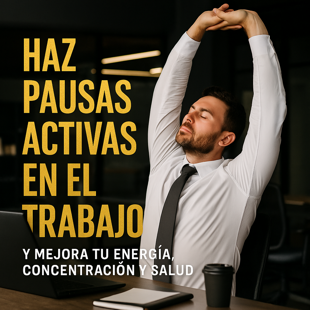 Haz pausas activas en el trabajo y mejora tu energía, concentración y salud. Mira los beneficios de las pausas activas en el trabajo.