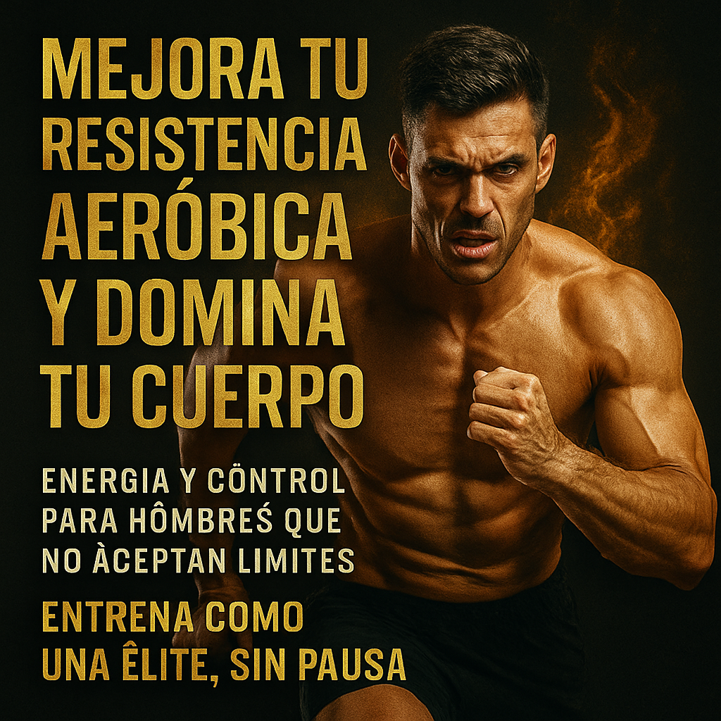 Mejora tu resistencia aeróbica y domina tu cuerpo. Energía y control para hombres que no aceptan límites. Entrena como un elite, sin pausa.