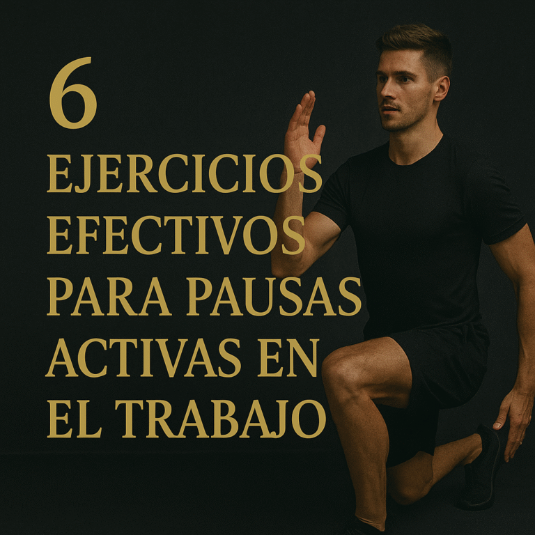 6 ejercicios efectivos para pausas activas en el trabajo. Sencillos, rápidos y potentes para mantener tu energía y presencia todo el día.