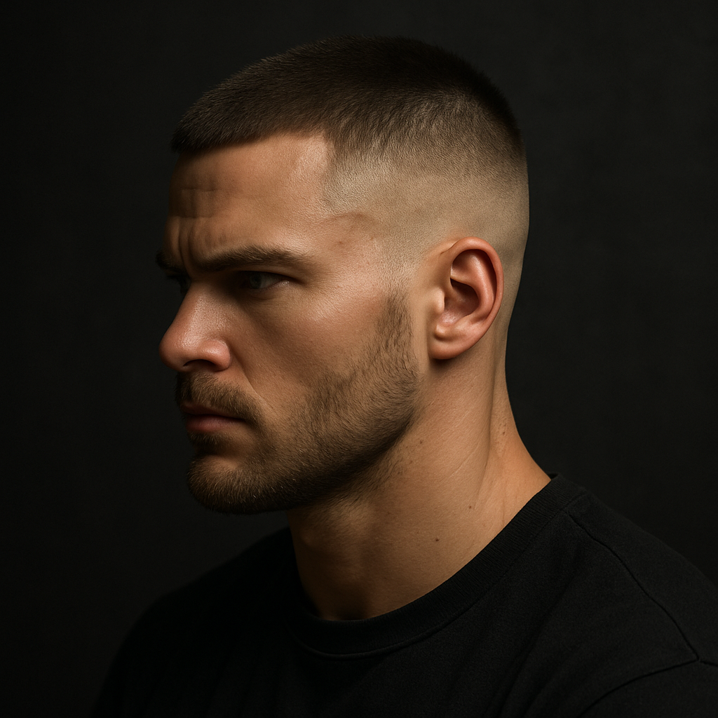 2. Buzz cut con degradado piel 2. Buzz cut con degradado piel