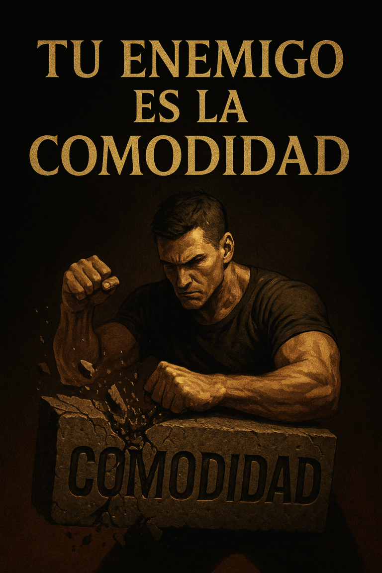 Tu Enemigo Es la Comodidad. Descubre cómo la mediocridad se disfraza de descanso y destruye tu poder. Despierta y actúa.