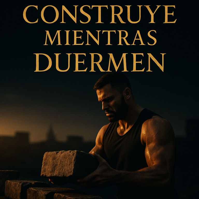 Mientras ellos duermen, tú construyes. Descubre la rutina del hombre libre que avanza mientras el resto duerme. Disciplina. Poder. Control.